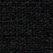 Black woven textile with a dense, knotted pattern and grid structure; utilitarian fabric with minimal light reflection.